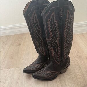 Ariat Women's Black and Brown Boots size 9.5